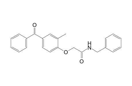 1-{1'-[(N-Benzylamino)carbonyl]methoxy}-4-benzoyl-2-methylbenzene