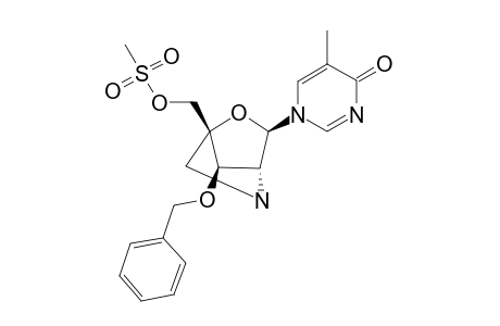 (1R,3R,4R,7R)-7-BENZYLOXY-1-(METHYLSULFONYLOXYMETHYL)-3-(THYMIN-1-YL)-2-OXA-5-AZABICYCLO-[2.2.1]-HEPTANE