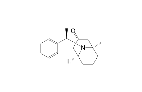 9-Azabicyclo[3.3.1]nonan-3-one, 1-methyl-9-(1-phenylethyl)-, [1R-[1.alpha.,5.alpha.,9(R*)]]-