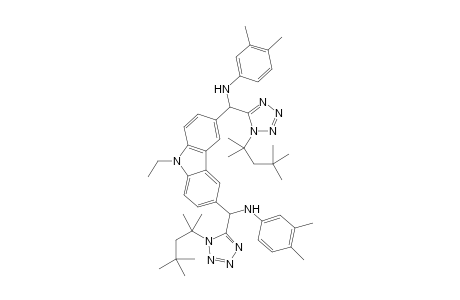 N,N'-((9-ethyl-9H-carbazole-3,6-diyl)bis((1-(2,4,4-trimethylpentan-2-yl)-1H-tetrazol-5-yl)methylene))bis(3,4-dimethylaniline)
