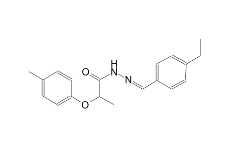 propanoic acid, 2-(4-methylphenoxy)-, 2-[(E)-(4-ethylphenyl)methylidene]hydrazide