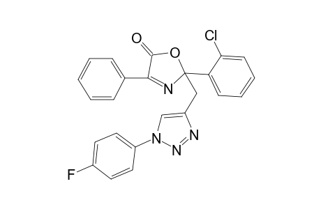 2-(2-Chlorophenyl)-2-((1-(4-fluorophenyl)-1H-1,2,3-triazol-4-yl)methyl)-4-phenyloxazol-5(2H)-one