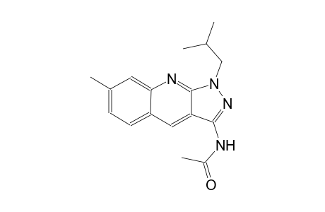 N-(1-isobutyl-7-methyl-1H-pyrazolo[3,4-b]quinolin-3-yl)acetamide