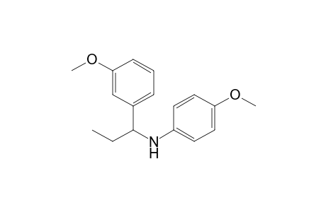 N-(4-Methoxyphenyl)-N-[1-(3-methoxyphenyl)propyl]amine