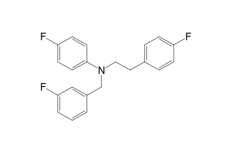 4-Fluoro-N-[2-(4-fluorophenyl)ethyl]-N-(3-fluorobenzyl)aniline