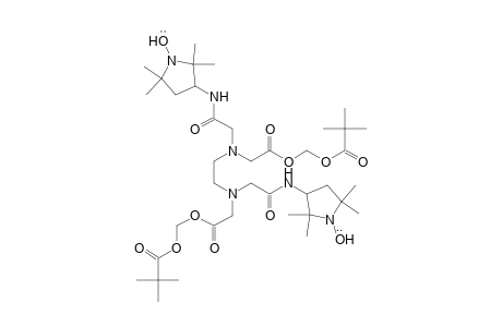 1-Pyrrolidinyloxy, 3,3'-[1,2-ethanediylbis[[[2-[(2,2-dimethyl-1-oxopropoxy)methoxy]-2-oxoethyl]imino](1-oxo-2,1-ethanediyl)imino]]bis[2,2,5,5-tetramethyl-