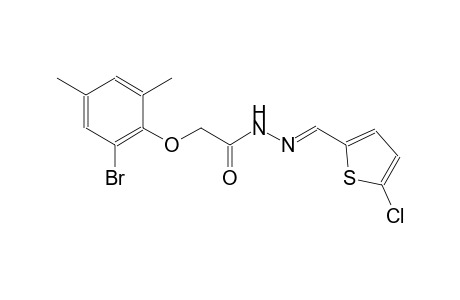 2-(2-bromo-4,6-dimethylphenoxy)-N'-[(E)-(5-chloro-2-thienyl)methylidene]acetohydrazide