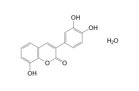 3-(3,4-dihydroxyphenyl)-8-hydroxycoumarin, monohydrate