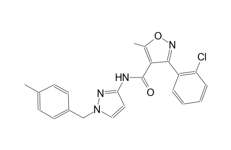 3-(2-chlorophenyl)-5-methyl-N-[1-(4-methylbenzyl)-1H-pyrazol-3-yl]-4-isoxazolecarboxamide