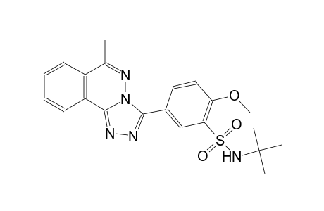 N-(tert-butyl)-2-methoxy-5-(6-methyl[1,2,4]triazolo[3,4-a]phthalazin-3-yl)benzenesulfonamide