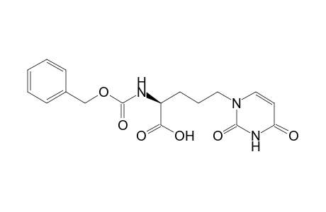 (2S)-Benzyloxycarbonylamino-5-(1-uracilyl)pentanoic acid