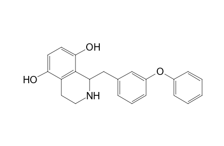 1,2,3,4-tetrahydro-5,8-dihydroxy-1-(3-phenoxybenzyl)-isoquinoline