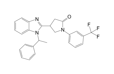 2-Pyrrolidinone, 4-[1-(1-phenylethyl)-1H-1,3-benzimidazol-2-yl]-1-[3-(trifluoromethyl)phenyl]-