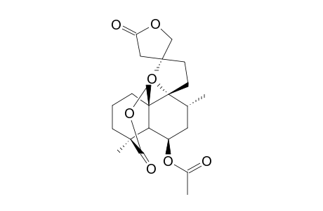 6.beta.-Acetoxy-9.alpha.,13.alpha.-epoxy-labda-20(19),16(15)-diol - Dilactone