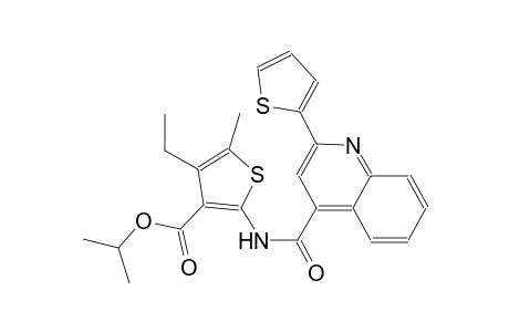 isopropyl 4-ethyl-5-methyl-2-({[2-(2-thienyl)-4-quinolinyl]carbonyl}amino)-3-thiophenecarboxylate
