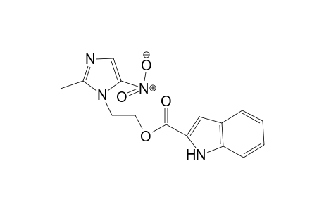 2-(2-Methyl-5-nitro-1H-imidazol-1-yl)ethyl 1H-indole-2-carboxylate