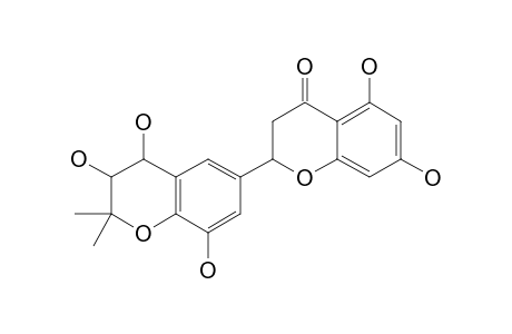 SIGMOIDIN-G;5,7,5',4'',5''-PENTAHYDROXY-6'',6''-DIMETHYLPYRANO-[2'',3'':3',4']-FLAVANONE