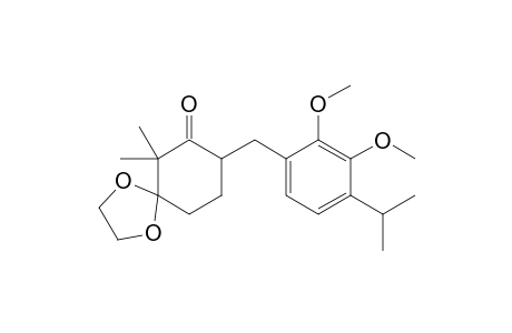 6-(2',3'-Dimethoxy-4-isopropylbenzyl)-2,2-dimethyl-3,3-(ethylenedioxy)cyclohexan-1-one
