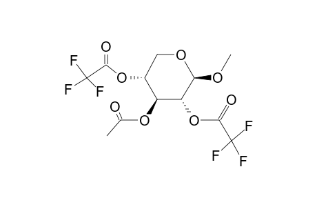 .beta.-D-Xylopyranoside, methyl 3-o-acetyl-2,4-di-o-(trifluoroacetyl)-