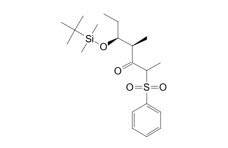 (3R,4S)-5-[(TERT.-BUTYL)-DIMETHYLSILYLOXY]-3-METHYL-2-(PHENYLSULFONYL)-HEPTAN-3-ONE
