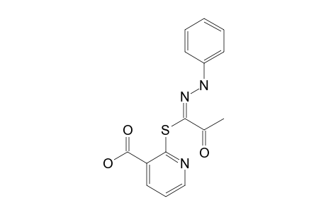 2-[2-OXO-1-(PHENYLHYDRAZONO)-PROPYLMERCAPTO]-PYRIDINE-3-CARBOXYLIC-ACID