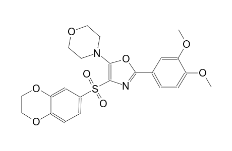 morpholine, 4-[4-[(2,3-dihydro-1,4-benzodioxin-6-yl)sulfonyl]-2-(3,4-dimethoxyphenyl)-5-oxazolyl]-