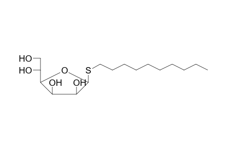 .alpha.-D-Mannothiofuranoside, S-decyl-