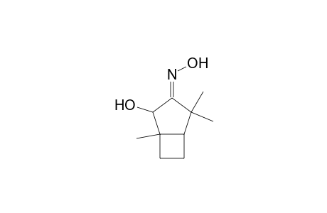 Bicyclo[3.2.0]heptan-3-one, 2-hydroxy-1,4,4-trimethyl-, oxime
