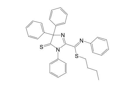 S-Butyl N-phenyl-1,4,4-triphenyl-2-imidazolin-5-thone-2-thiocarboximidate