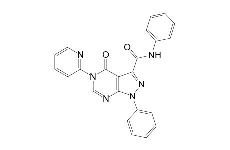4,5-Dihydro-4-oxo-N,1-diphenyl-5-(pyridin-2-yl)-1H-pyrazolo[3,4-d]pyrimidine-3-carboxamide