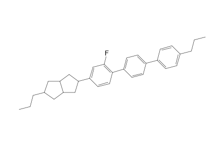 2-[3-fluoro-4-[4-(4-propylphenyl)phenyl]phenyl]-5-propyl-1,2,3,3a,4,5,6,6a-octahydropentalene
