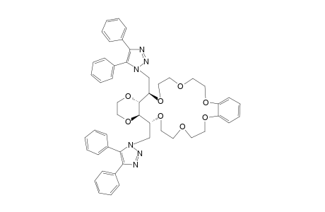 2,5-O-[BENZENE-1,2-DIYL-BIS-(OXYETHYLENEOXYETHYL)]-1,6-DIDEOXY-1,6-BIS-(4,5-DIPHENYL-1,2,3-TRIAZOL-1-YL)-3,4-O-ETHYLENE-D-MANNITOL
