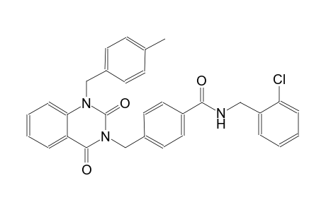 N-(2-chlorobenzyl)-4-[(1-(4-methylbenzyl)-2,4-dioxo-1,4-dihydro-3(2H)-quinazolinyl)methyl]benzamide
