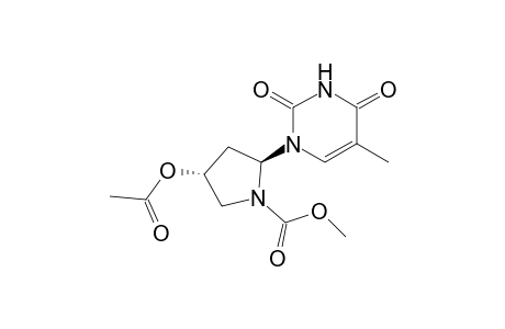 1-[(2S,4R)-4-Acetoxy-N-(methoxycarbonyl)-2-pyrrolidinyl]thymine