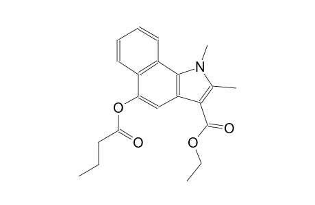 ethyl 5-(butyryloxy)-1,2-dimethyl-1H-benzo[g]indole-3-carboxylate