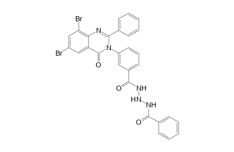2-(4-(2-Phenyl-6,8-dibromo-4-oxo-(4H)quinazolin-3-yl))-N-phenylamido benzoic acid hydrazide