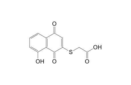 [1,4-dihydro-1,4-dioxo-8-hydroxy-2-naphthylthio]acetic acid