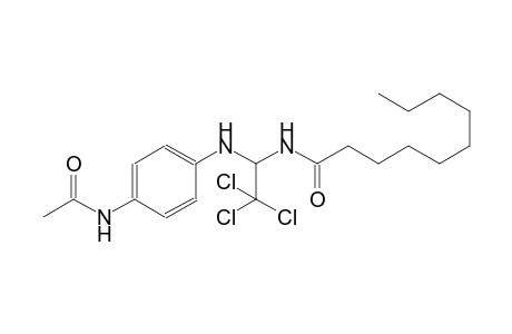 N-{1-[4-(acetylamino)anilino]-2,2,2-trichloroethyl}decanamide