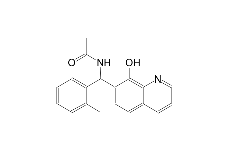 acetamide, N-[(8-hydroxy-7-quinolinyl)(2-methylphenyl)methyl]-