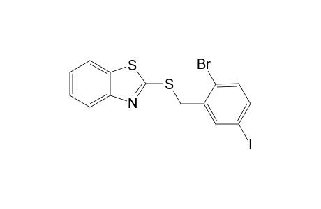 2-[(2'-Bromo-5'-iodobenzyl)sulfanyl]-benzohtiazole