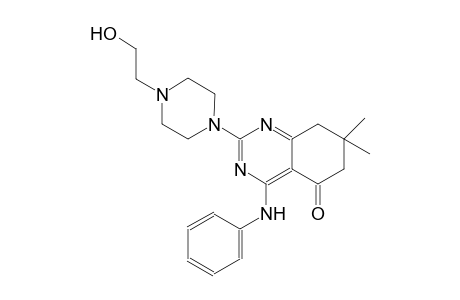 5(6H)-quinazolinone, 7,8-dihydro-2-[4-(2-hydroxyethyl)-1-piperazinyl]-7,7-dimethyl-4-(phenylamino)-