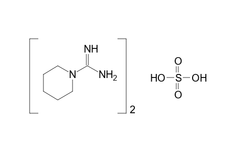 1-piperidinecarboxamidine, sulfate(2:1)