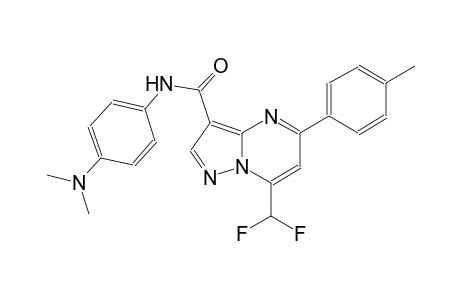 7-(difluoromethyl)-N-[4-(dimethylamino)phenyl]-5-(4-methylphenyl)pyrazolo[1,5-a]pyrimidine-3-carboxamide