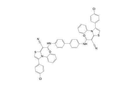 N,N'-([1,1'-Biphenyl]-4,4'-diyl)bis(2-(4-(4-chlorophenyl)-3-phenylthiazol-2(3H)-ylidene)-2-cyanoacetamide)