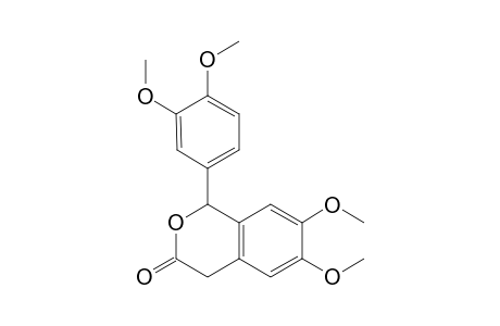1-(3,4-Dimethoxyphenyl)-1,4-dihydro-6,7-dimethoxy-3H-2-benzopyran-3-one