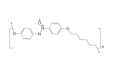 Polyether based on 4,4'-dihydroxyazoxybenzene and 1,6-dibromohexane