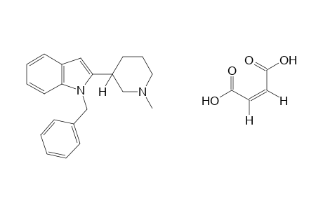 1-benzyl-2-(1-methyl-3-piperidyl)indole, maleate (1:1)