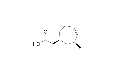 2,4-Cycloheptadiene-1-acetic acid, 6-methyl-, cis-