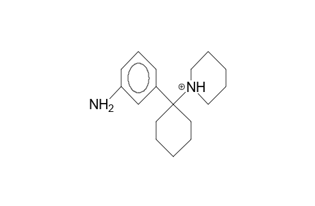 1-(3-Amino-phenyl)-1-piperidinyl-cyclohexane cation