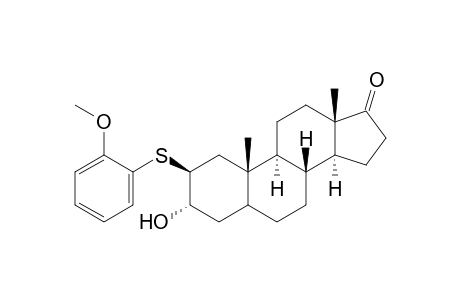 3.alpha.-Hydroxy-2.beta.-(2'-methoxyphenyl)thioandrostan-17-one